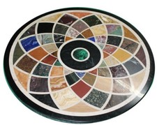 Table Basse En Marbre Avec Plateau En Pierre Dure D'Art 21"