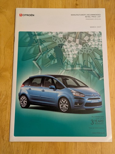 Citroen range 2007 - citroen, list