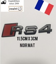 RS4 Noir MAt badge emblème