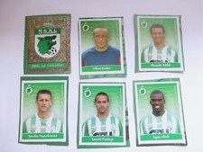 6 stickers de récupération panini football 2006 belgique raal la louvière
