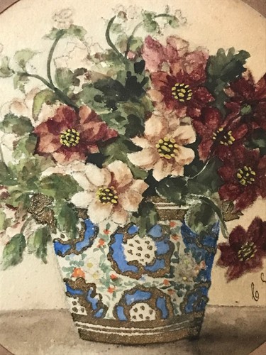 Petite aquarelle ronde - aquarelle,