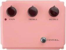 Pédale d'effets guitare Ceriatone Centura Pink Overdrive sans image batterie 9 V