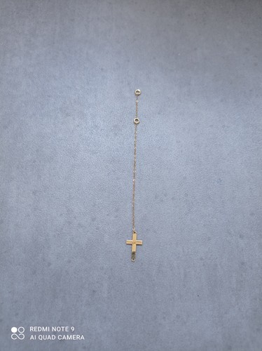 Bracelet croix or - en, en