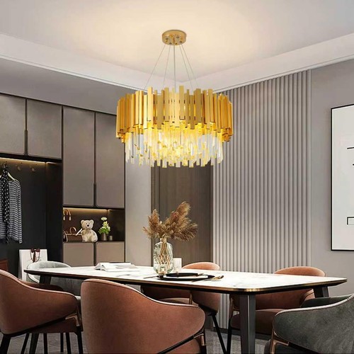 Lustre cristal moderne en - cristal,