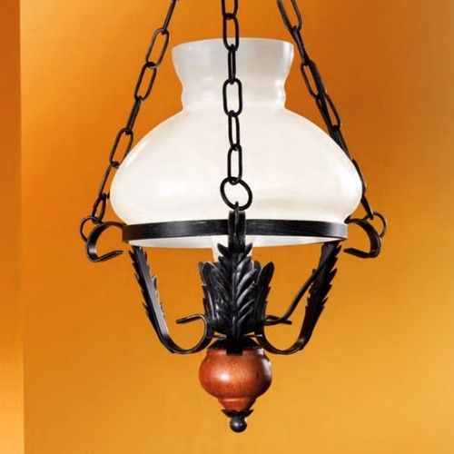 Lustre rustique bois - rustique,