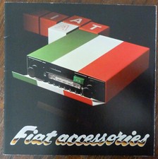 Fiat Accessories 126 127 131 Strada X1/9 UK sales brochure 1979