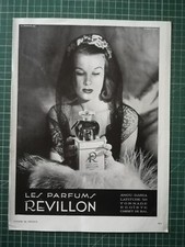 ZH022 BELLE PUB ANCIENNE  1940 Parfums Revillon dos cuisinière Aga