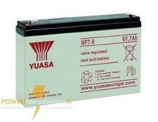 Batterie bateau amorceur yuasa NP7-6  6V 7AH 151x34x97.5mm