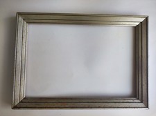 silver wood frame art deco foliage 37 cm x 25 cm frame engraving painting