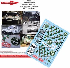 DECALS 1/43 REF 1092 SKODA