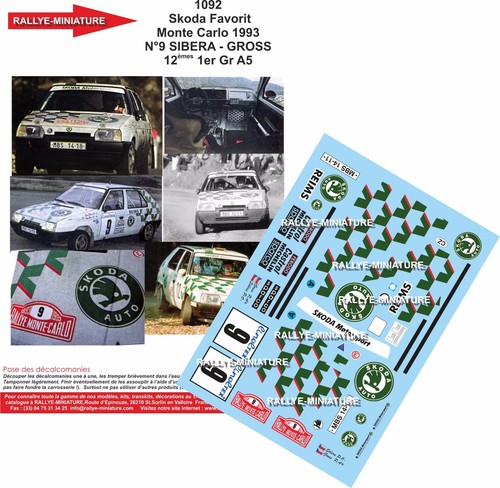 Decals ref 1092 - decals, skoda