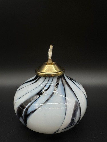 Lampe pétrole art verre - à,