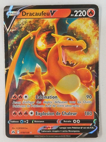 Carte pokémon dracaufeu v - pokémon,