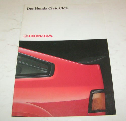 Brochure honda civic crx - brochure,