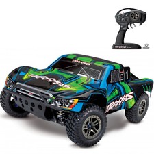 Traxxas TRX68077-4GRN Slash 4X4 Ultimate RTR TQi TSM Vert 1/10 4WD