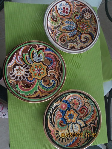 Lot assiettes decoratives - lot,