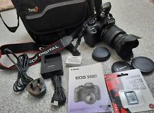 Canon EOS 550D 18.0MP Digital Camera + EF-S 18-55mm IS MACRO Zoom Lens + Bag