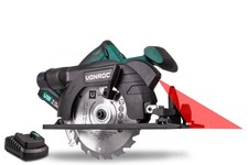 VONROC Scie Circulaire Sans Fil 20V Laser LED Lame 150mm Guide Sac