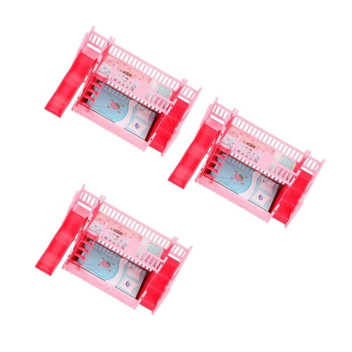 Pink mini bunk bed - pink, doll