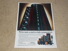 Infinity Référence Standard V, kappa, Rs Séries Ad, 1 Page, 1989, Beau