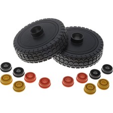 Lot de 2 roues de tondeuse