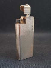 Antique Dunhill Alduna Aldunil Vermeil Lighter Solid Silver Rose Gold Plated 