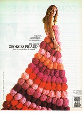 publicité advertising   1972    GEORGES  PICAUD  laines