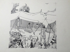 FRENCH SCHOOL XX DRAWING INK