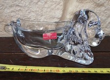 BBL2 Cendrier vide poche Cristal de Vannes Le Châtel signé chien Cocker 