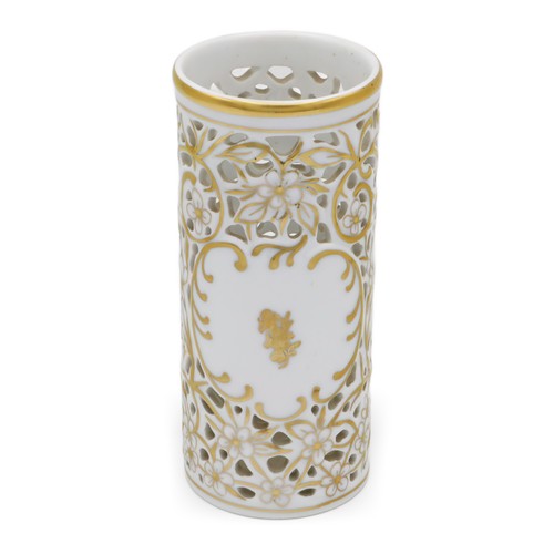 Herend vase ajouré - ajouré, ancien