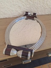 plateau miroir ancien bois metal en état année 70 ? rétro à restaurer 