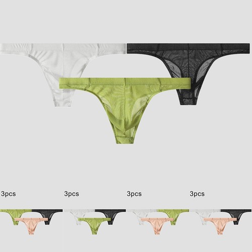 String homme slip transparent
