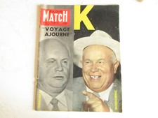 PARIS MATCH 571 Mars 1960 KROUCHTCHEV "Les K" CASTRO DOMINICI Tony et Margaret