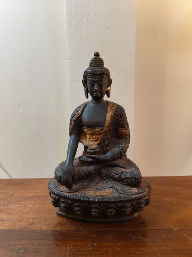 Statue bouddha bronze - statue,