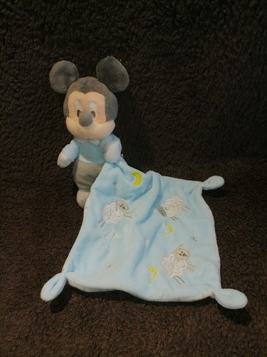Doudou mouchoir mickey gris - doudou,
