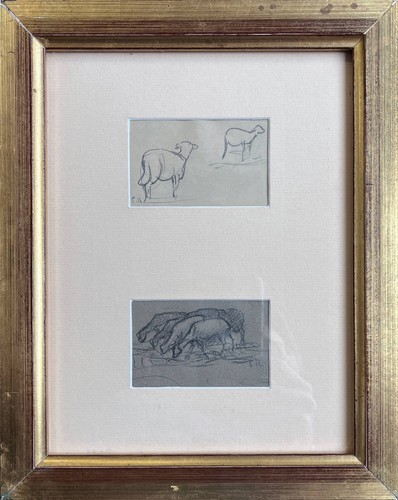 Tableau dessin moutons - tableau,