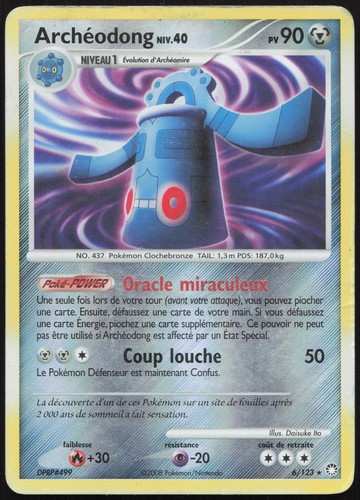 Carte pokémon archéodong - carte,