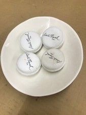 Isabelle Poupinel White Porcelain Enamel Plate 15.5cm + 4 Deco Macarons