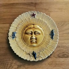 Rare - Assiette barbotine en