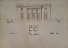 Petit Trianon / original architect drawing signed G.M. Goat / circa 1961-64