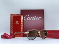 Vintage Cartier Vitesse Brown 58/15 Sunglasses Sunglasses Sunglasses Sunglasses