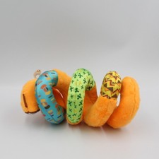 Doudou spirale orange vert