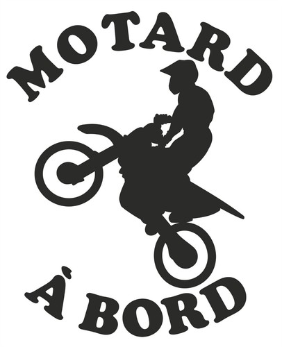 Adhésif motard bord - motard, a