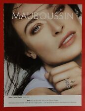 Press advertisement: jewelry MAUBOUSSIN Paris ring "Union Chance" silver 2023