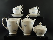 Précieux Ancien Art Déco Service À Thé En Porcelaine Zeh Scherzer Bavière