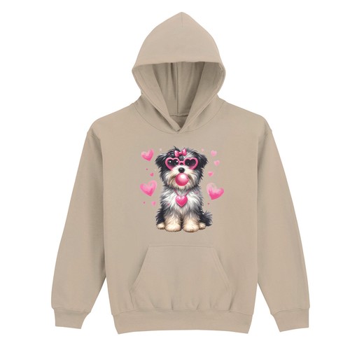 Pull capuche cœur - capuche, pour
