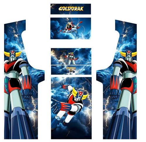 Stickers goldorak pour borne - pour,