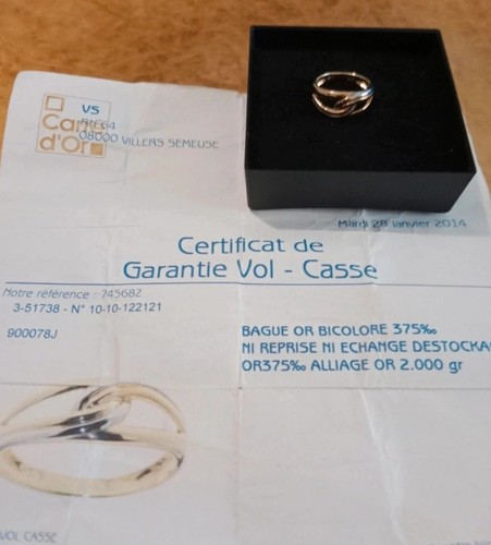 Ravissante bague jaune or - ravissante,