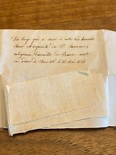 Linge du XVII ème Siècle  & Sœur Marguerite du Saint Sacrement & Reliquaire