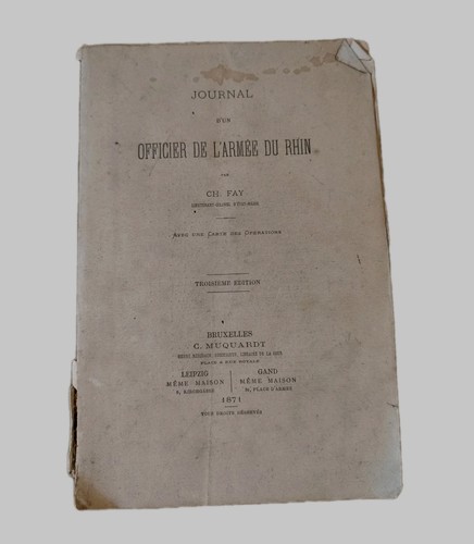 Livre ancien 1871 journal - livre,